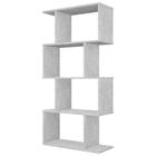 Стеллаж Polini Home Smart фигурный, 4 секции, бетон - Фото 1
