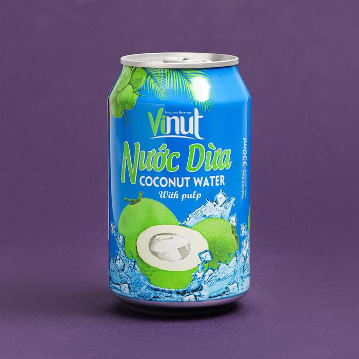 Напиток безалкогольный Vinut Кокосовая вода с мякотью, 330 мл - Фото 1