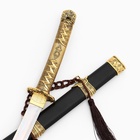 Макет оружия «Сувенирная катана на подставке. Горы», бронзовая отделка - Фото 5