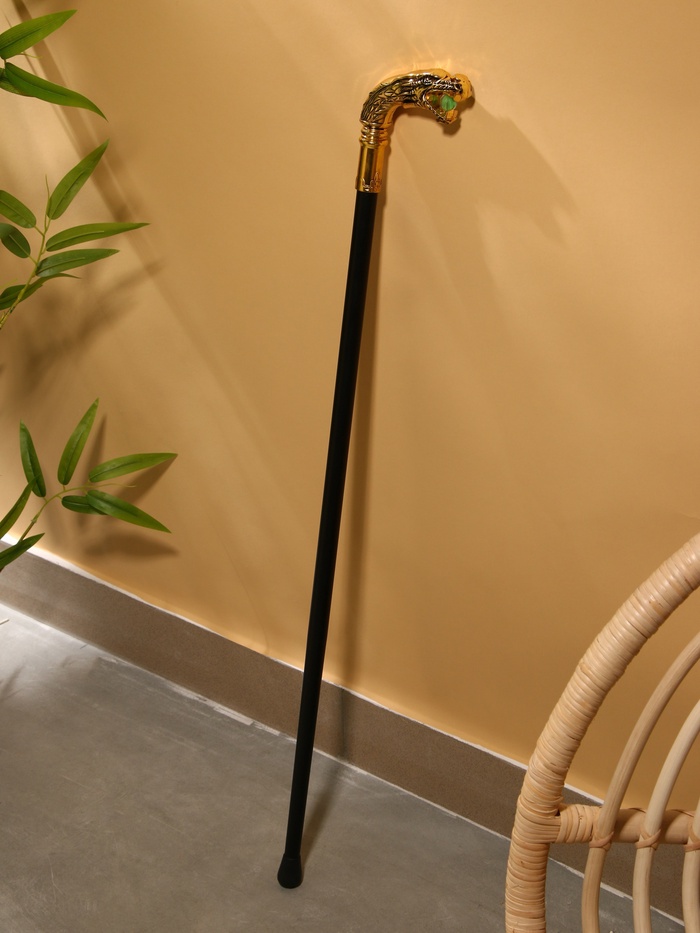 Сувенирная трость с клинком 30 см, набалдашник: дракон золотистый - Фото 1