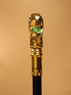 Сувенирная трость с клинком 30 см, набалдашник: дракон золотистый - Фото 6