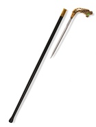 Сувенирная трость с клинком 30 см, набалдашник: дракон золотистый - Фото 10