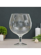 Ваза для цветов «Натали-1», бренди на средней ножке, 3 л, d=15 см, 27×18 см, стекло, прозрачная - Фото 2