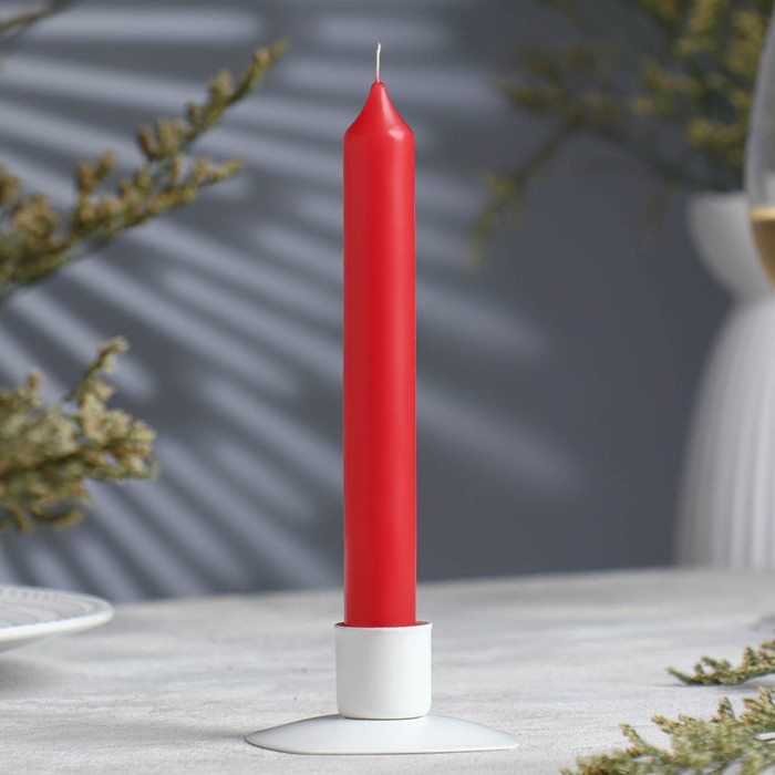 Ароматическая свеча парафиновая хозяйственная «Малина», 17×2 см, 40 г - Фото 1