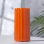 Свеча- цилиндр ароматическая "Рельеф. Апельсин", 5х10 см - фото 6425254