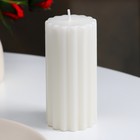 Ароматическая свеча- цилиндр «Рельеф.Кокосовый рай», 5×10 см - Фото 2