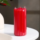 Свеча- цилиндр ароматическая "Рельеф. Сладкая малина", 5х10 см - Фото 3