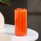 Свеча- цилиндр ароматическая "Рельеф. Сочное манго", 5х10 см - Фото 3
