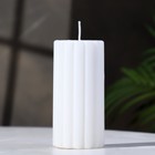 Свеча- цилиндр ароматическая "Рельеф. Французская ваниль", 5х10 см - фото 2388003