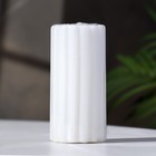 Свеча- цилиндр ароматическая "Рельеф. Французская ваниль", 5х10 см - Фото 2