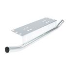 Рамка крепления номера с защитой бампера, парковочный отбойник, хром - Фото 4