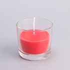 Свеча ароматическая в стакане АЛАНИЯ "Бархатная роза", 5,5 см - фото 6425368