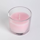 Ароматическая свеча в стакане «Пион», 5.5 см - Фото 3
