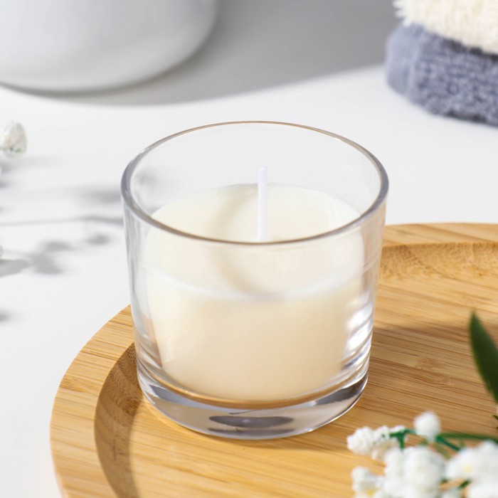 Свеча ароматическая в стакане АЛАНИЯ "Жасмин", 5,5 см - Фото 1