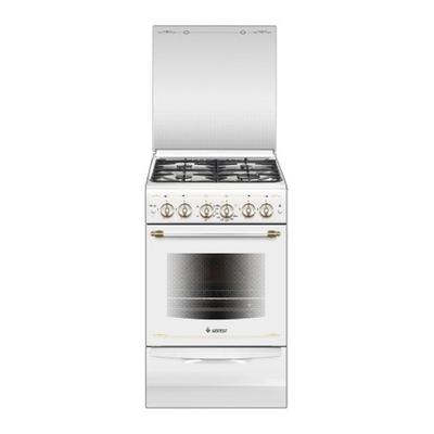 Плита Gefest ПГ 5100-02 0181, газовая, 4 конфорки, 52 л, газовая духовка, белая
