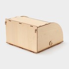 Хлебница деревянная, 26×26×15 см, бежевая - Фото 4