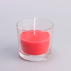 Свеча ароматическая в стакане  АЛАНИЯ "Сладкая малина", 5,5 см - фото 6425447