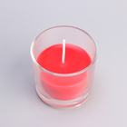 Свеча ароматическая в стакане  АЛАНИЯ "Сладкая малина", 5,5 см - фото 6425448
