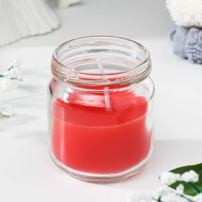 Ароматическая свеча в банке «Сладкая малина»