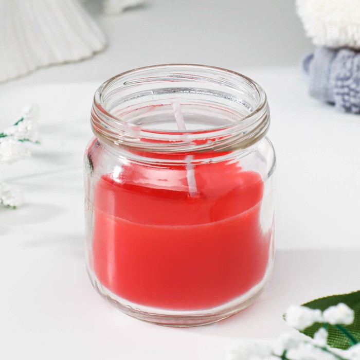 Ароматическая свеча в банке «Сладкая малина» - Фото 1