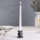 Подсвечник на 1 свечу «Классик», 6×5.5 см, графит - Фото 1