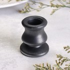 Подсвечник на 1 свечу «Классик», 6×5.5 см, графит - Фото 2