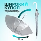Зонт - трость полуавтоматический «Каркас», 8 спиц, R = 45 см, цвет МИКС - фото 9039053