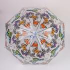 Зонт - трость полуавтоматический «Бабочки», 8 спиц, R = 43 см, рисунок МИКС - Фото 6