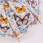 Зонт - трость полуавтоматический «Бабочки», 8 спиц, R = 43/60 см, D = 120 см, рисунок МИКС - фото 11830846