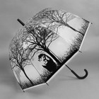 Зонт - трость полуавтоматический «Силуэты», 8 спиц, R = 40 см, рисунок МИКС - Фото 8