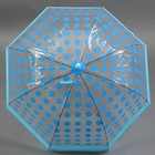 Зонт - трость полуавтоматический «Горох», 8 спиц, R = 41 см, цвет МИКС - Фото 2