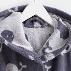 Халат махровый детский Крошка Я «Зоопарк» размер 36, цвет серый, 100% хлопок 360 г/м2 - фото 26521893