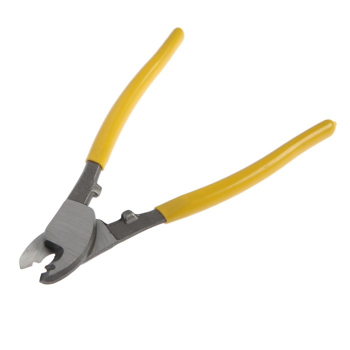 Кабелерез ТУНДРА, сталь 55, для цветных металлов до 4 мм, обрезиненные рукоятки, 200 мм - Фото 1