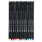 Набор маркеров профессиональных, 12 цветов, узел 0.4 мм - Фото 4