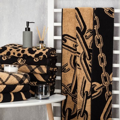 Полотенце махровое Этель «Цепи» 70×130 см, 420 г/м², 100% хлопок