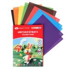 Бумага цветная А4, 16 листов, 8 цветов, "Цветик", 65 г/м2, офсетная, односторонняя, (1021736) - Фото 1