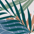 Постельное бельё евро «Этель» Colored tropics, бязь, зелёное - Фото 3