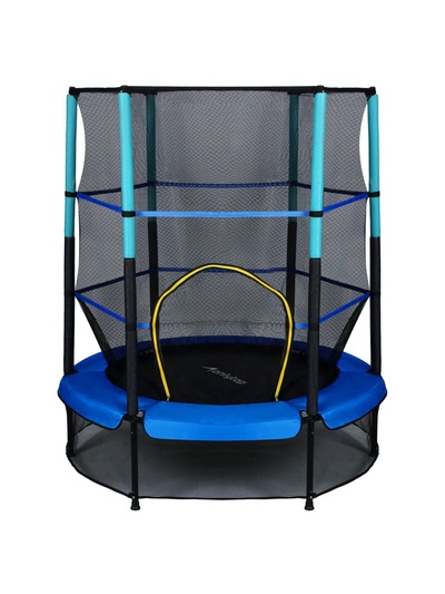 Батут ONLYTOP, d=140 см, высота сетки 125 см, синий