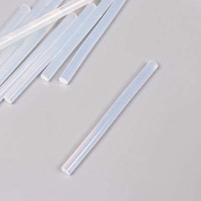 Клей для клеевого пистолета в стержнях прозрачный d=7 мм l=10 см (набор 12 шт.)
