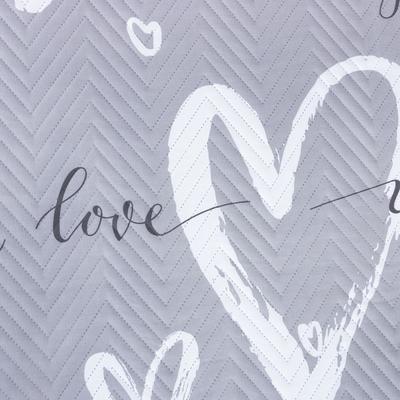 Покрывало LoveLife евро «Сердца» 200×210 ±5 см, микрофайбер, 100% п/э