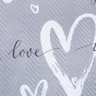 Покрывало LoveLife евро макси "Сердца" 240*210±5см, микрофайбер, 100% п/э - Фото 2