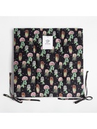 Подушка на стул «Этель» Succulents, 42×42 см, чёрная - фото 60792656