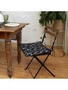 Подушка на стул «Этель» Succulents, 42×42 см, чёрная - Фото 7