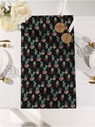 Дорожка на стол «Этель» Succulents 40×149 см, 100% хлопок, саржа 190 г/м², чёрная - Фото 8