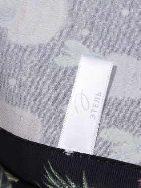 Дорожка на стол Этель Succulents 40×149 см, 100% хлопок, саржа 190 г/м², чёрная