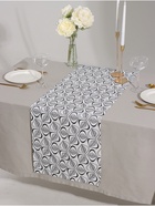 Дорожка на стол «Этель» Leaves 40×149 см, 100% хлопок, саржа 190 г/м², белая/чёрная - Фото 2