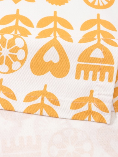 Дорожка на стол «Этель» Yellow garden 40×149 см, 100% хлопок, саржа 190 г/м², белая/жёлтая
