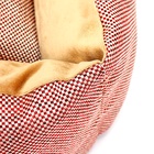 Лежанка «Милаш», 52×42×15, бязь, плюш, бежево-коричневая - Фото 17