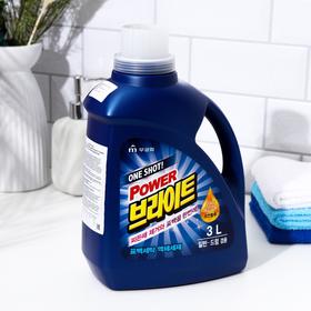 Жидкое средство для стирки One Shot Power Bright Liquid Detergent, с ферментами, универсальное, 3 л 5555590