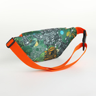 Сумка поясная детская на молнии, цвет зелёный - фото 23902351